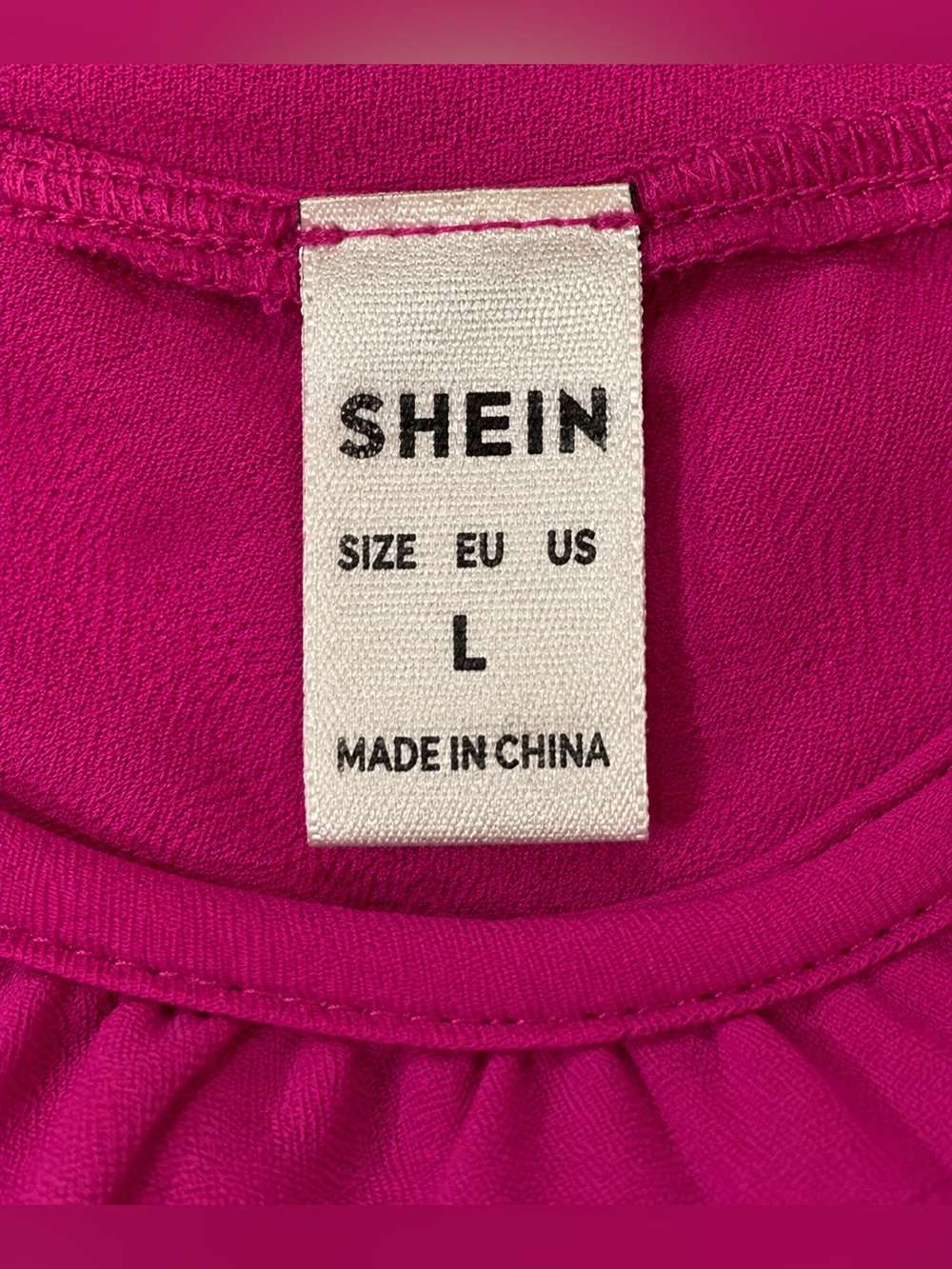 SHEIN Magenta Ruffle Strap Tank Top - Picture 4 of 4